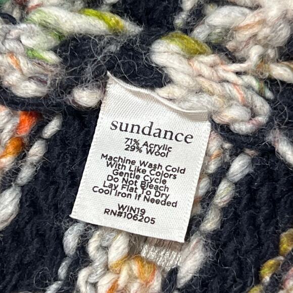 Sundance Size Medium Open Front Cardigan Sweater Stripe Wool Blend Made in Italy - Picture 4 of 6